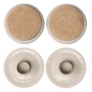Podložky plastové s kolíkom 37 mm 4 ks