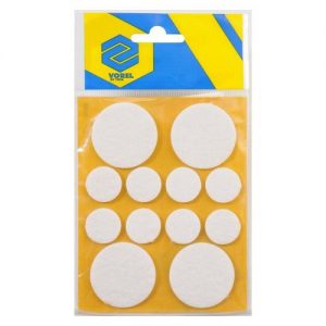 Podložky samolepiace pod nábytok biele 20 / 38 mm 12 ks