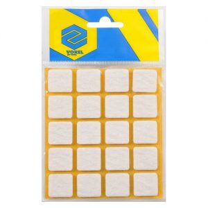 Podložky samolepiace pod nábytok biele 20 x 20 mm 20 ks