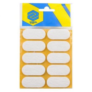 Podložky samolepiace pod nábytok biele 20 x 45 mm 10 ks