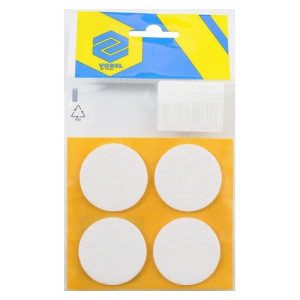 Podložky samolepiace pod nábytok biele 40 mm 4 ks