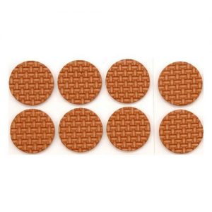 Podložky samolepiace pod nábytok hnedé 38 mm 8 ks