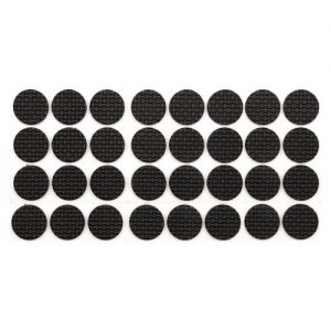 Podložky samolepiace pod nábytok čierne 18 mm 32 ks