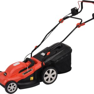 Elektrická kosačka na trávu 200W šírka kosenia 43 cm kôš 50L 3300 ot/min